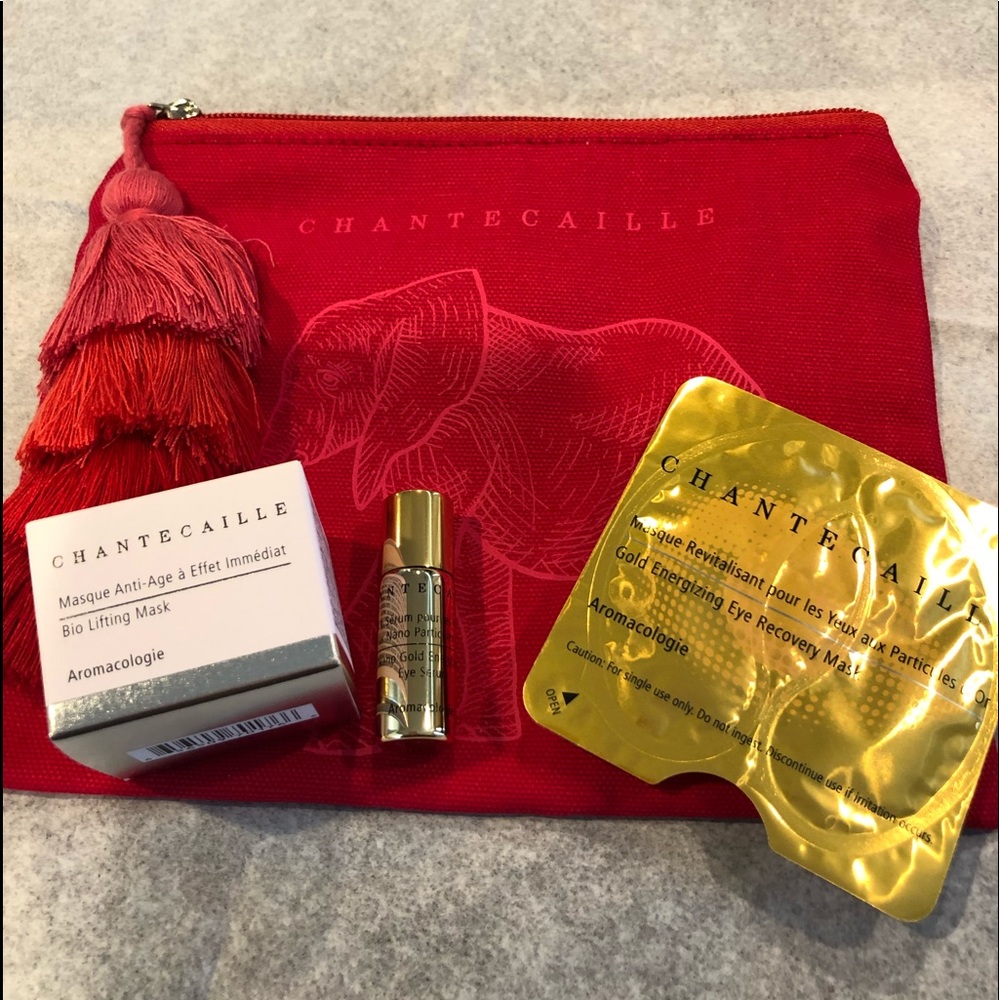Chantecaille Cosmetic Bag & Skin Care (New)